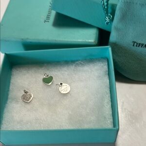 Tiffany & Co. Silver and Green Charm Set